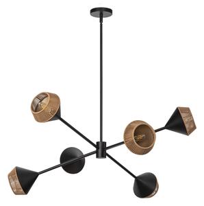 Alora Mood ALM-DAPHNE6-MB - Полилей на тръба DAPHNE 6xE14/40W/230V
