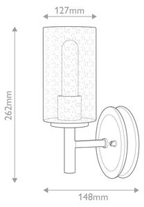 Hinkley HK-COLLIER1-BX - Стенно осветително тяло COLLIER 1xE27/60W/230V