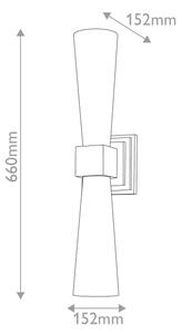 Elstead KRISTY-2WB-DG-OPAL-LED Осветително тяло за баня KRISTY 2xG9/4W/230V IP44 медно