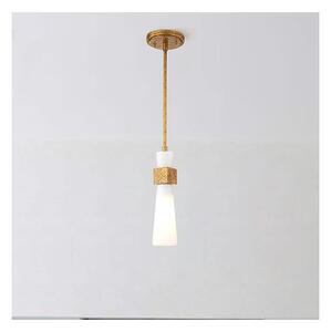 Elstead KRISTY-MP-DG-OPAL - Пендел на тръба KRISTY 1xE27/40W/230V диам. 15,2 см, меден