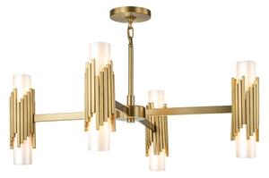 Elstead MARVELE8-AB-OPAL - Полилей на прът MARVELE 8xE14/40W/230V, златен