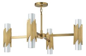 Elstead MARVELE8-AB-OPAL - Полилей на прът MARVELE 8xE14/40W/230V, златен
