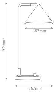 Alora Mood ALM-REMYCK-TL-BK - Настолна лампа REMYCK 1xE27/60W/230V черна