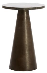 Кръгла странична масичка с мраморна плоча ø 29 cm Ynez – Light & Living