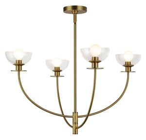 Alora Mood ALM-SYLVIA4-BG-CL - Полилей на тръба SYLVIA 4xE14/40W/230V златен