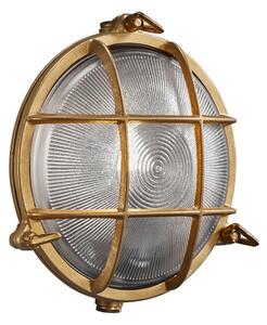 Nordlux - Външно стенно осветително тяло POLPERRO 1xE27/12,5W/230V IP64 месинг