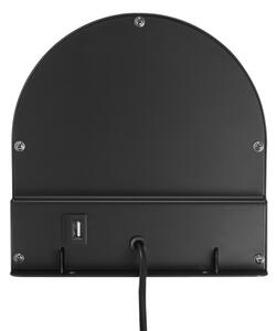 Nordlux - Стенна лампа с полица CODY 1xGU10/15W/230V черна