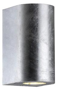 Nordlux - Външно стенно осветително тяло CANTO 2xGU10/28W/230V IP44 сребристо