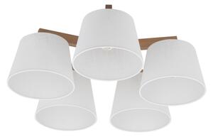 Brilagi - Полилей за таван с директен монтаж LATTE SABIA 5xE27/15W/230V бор/бял