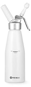 Бяла алуминиева бутилка за бита сметана , 1 л Kitchen Line - Hendi