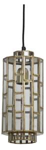 Висящо осветително тяло в бронзов цвят със стъклен абажур Søstrene – Light & Living