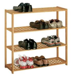 Стойка за обувки от масивен орех в естествен цвят – Premier Housewares