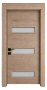 Интериорна врата с каса EUROSTILL MILANO с остъкление TW 78x205 cm Дъб Мауела