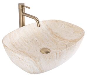 Умивалник за плот Rea Freja Travertine Matt