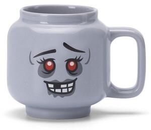 Сива керамична детска чаша за лате 255 ml Zombie – LEGO®