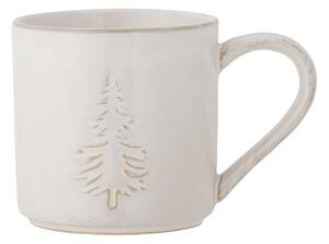 Кремава глинена чаша с коледен мотив 300 ml Winter – Bloomingville