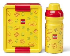 Жълти пластмасови детски кутии за храна 2 бр. Brick – LEGO®