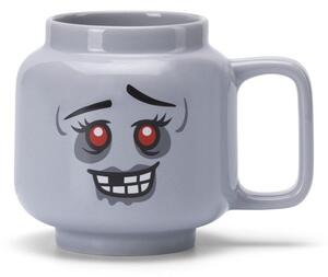 Сива керамична детска чаша за лате 530 ml Zombie – LEGO®