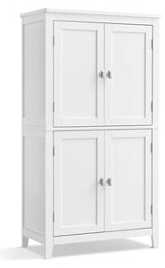 Шкаф за баня Vasagle бял 60x30x110 см
