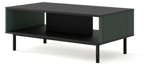 Масичка за кафе Ravenna F 90x60 боядисан фрезован MDF, черно/тъмнозелено