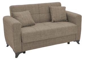 Двуместен диван с място за съхранение Modesto Pako Pako World Светлокафяв 155x85x80 cm