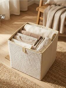 Sinsay - Сгъваема кошница за съхранение с пух - бял