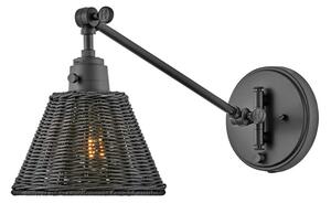 Hinkley HK-ARTI-1W-BK-BR - Стенно насочващо осветително тяло ARTI 1xE27/60W/230V черно