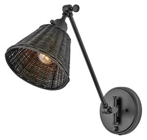 Hinkley HK-ARTI-1W-BK-BR - Стенно насочващо осветително тяло ARTI 1xE27/60W/230V черно