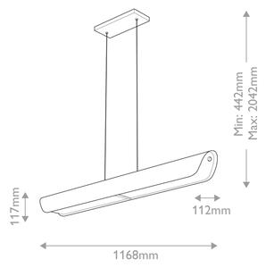 Hinkley HK-ARCO-LED-LP-117-HB - LED полилей на кабел ARCO LED/43W/230V 3000K златист