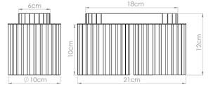 Sollux SL.1780 - Точково осветително тяло AURA 2xGU10/10W/230V бяло