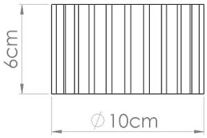 Sollux SL.1782 - Точково осветително тяло AURA 1xGX53/10W/230V 6 см бяло