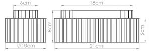 Sollux SL.1783 - Точково осветително тяло AURA 2xGX53/10W/230V бяло