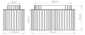 Sollux SL.1805 - Точково осветително тяло AURA 2xGU10/10W/230V кафяво