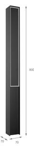 LED външна лампа MODO LED/23,4W/230V 4000K IP44 80 cm черна