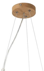 Brilagi - LED полилей на кабел CARVALHO MODERN 3xE27/60W/230V дъб Ø 47,5 см