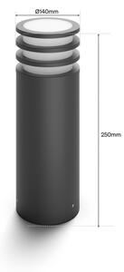 Philips - LED RGB димируема външна лампа Hue LUCCA 1xE27/8,1W/230V IP44