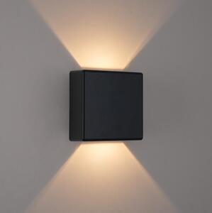 Brilagi - LED външно стенно осветително тяло DOUBLERAY LED/6W/230V черно IP54