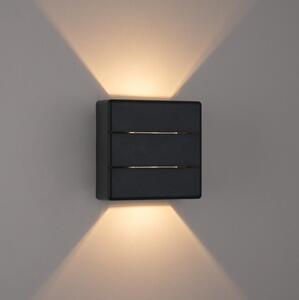Brilagi - Външно стенно LED осветително тяло DOUBLERAY LINE LED/6W/230V черно IP54