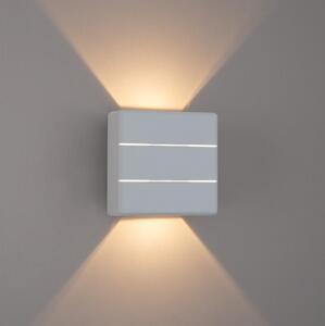 Brilagi - LED външно стенно осветително тяло DOUBLERAY LINE LED/6W/230V бяло IP54