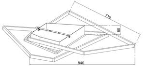 Ondaluce - LED димируемо таванно осветително тяло GALAXY LED/90W/230V 71x84 cm златно