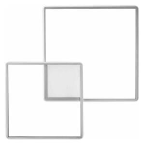 Ondaluce - димируемо LED таванно осветително тяло DOWEL LED/46W/230V 55x55 cm сребристо