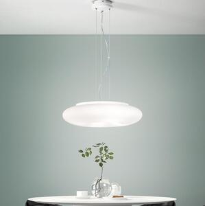 Ondaluce - Полилей на кабел DODI 2xE27/15W/230V Ø 53 см бял