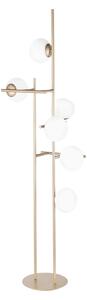 Ondaluce - Подова лампа JEWEL 6xE14/10W/230V 166 cm златна/бяла
