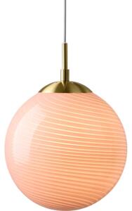Halo Design 748488 - Висящ полилей на кабел CANDY 1xE27/25W/230V Ø 25 см розов/месинг
