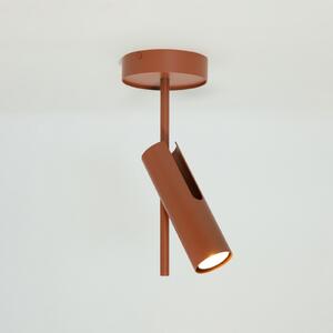 Таванна лампа Leda 1, тухленочервена, 1-светлинна, височина 34 cm