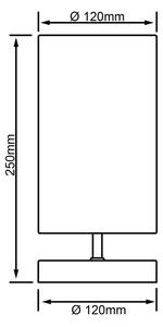 Brilliant - Настолна лампа CLARIE 1xE14/40W/230V матов хром/бял