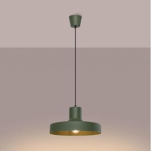 Sollux SL.1705 - Пендел BILO 1xE27/15W/230V Ø 35 см зелен