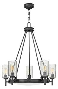 Hinkley HK-COLLIER5-BX - Полилей на верига COLLIER 5xE27/40W/230V, Ø 68,5 см