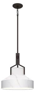 Quoizel QZ-BRECKEN-2P-OZ-ABG - Полилей BRECKEN 2xE27/60W/230V черен/мраморен декор