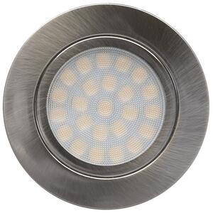 ULTRALUX МИНИ LED ЛУНА ЗА ВГРАЖДАНЕ IP44 4W, 4200K, 220V, 60°, НЕУТРАЛНА СВЕТЛИНА, САТИНИРАН НИКЕЛ - LML220442SN